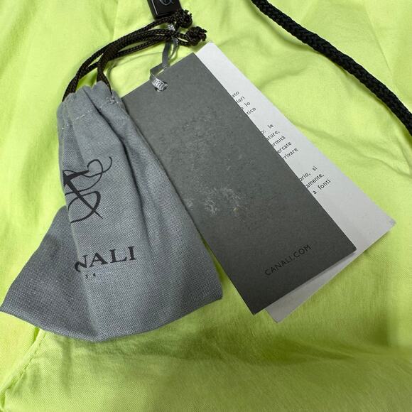 Canali Black Edition NWT Pleated Drawstring Chinos Jogger Size 54 (US 36) Neon - Picture 8 of 12